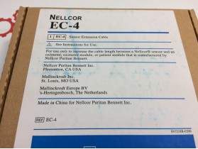 NELLCOR EC-4 Pulse Oximeter Sensor Extension Cable SpO2 NEW Co2 Monitor P/N ec-4